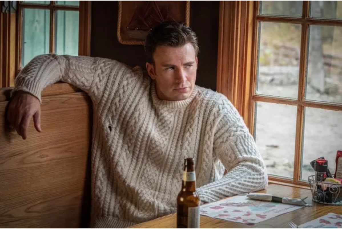 Chris Evans' 'Knives Out' Sweater And Look Can Be Yours