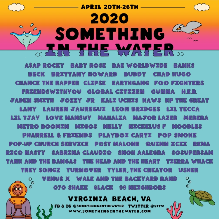 Something In The Water Festival Lineup 2020 Features A Clipse Reunion