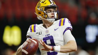 LSU Quarterback Joe Burrow Caught A Pass From Himself For A First Down In The SEC Title Game