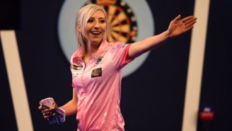 Fallon Sherrock Became The First Woman To Win A Match At The World Darts Championship