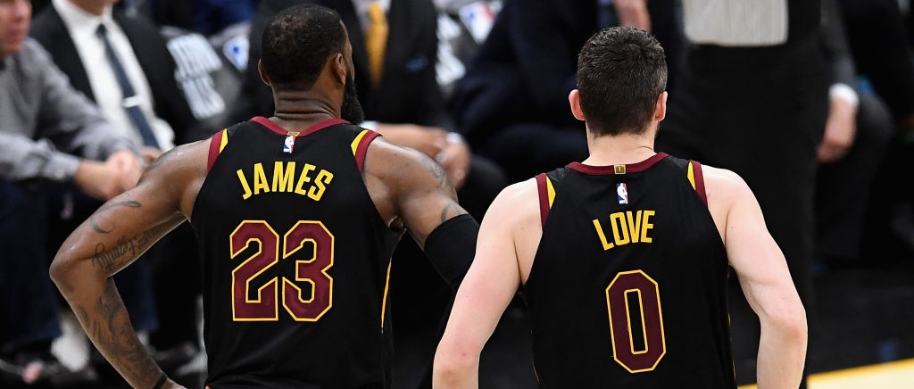 Kevin Love and LeBron James