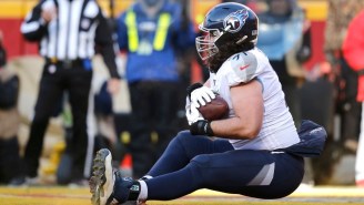 The Titans Threw A Touchdown To An Offensive Lineman Against The Chiefs In The AFC Title Game