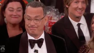Tom Hanks Is Being Hailed For Creating The First Good Meme Of 2020 At The Golden Globes
