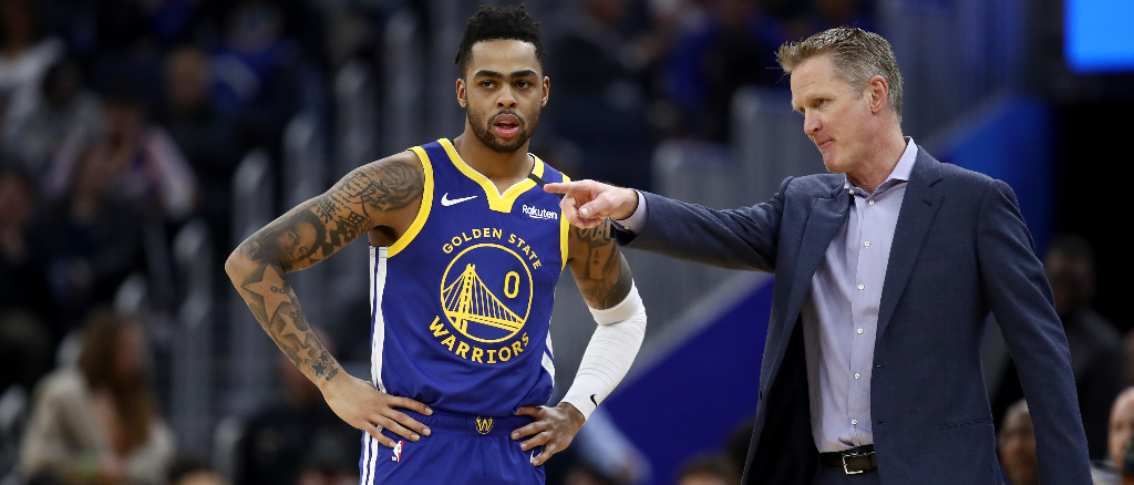 d'angelo russell steve kerr