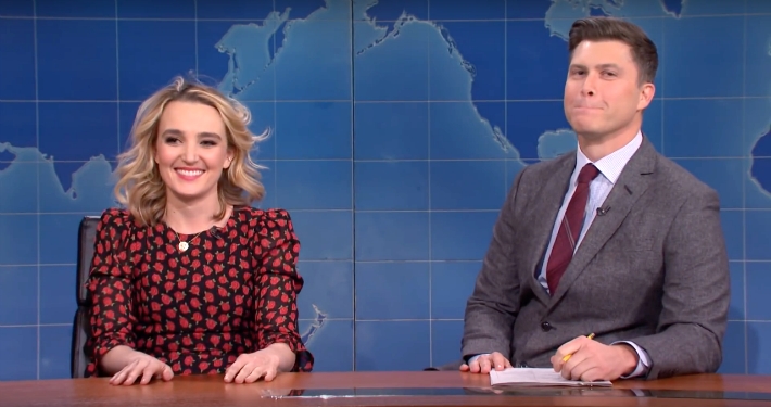 A Scarlett Johansson Impression Made Colin Jost Uncomfortable On ’SNL Weekend Update’