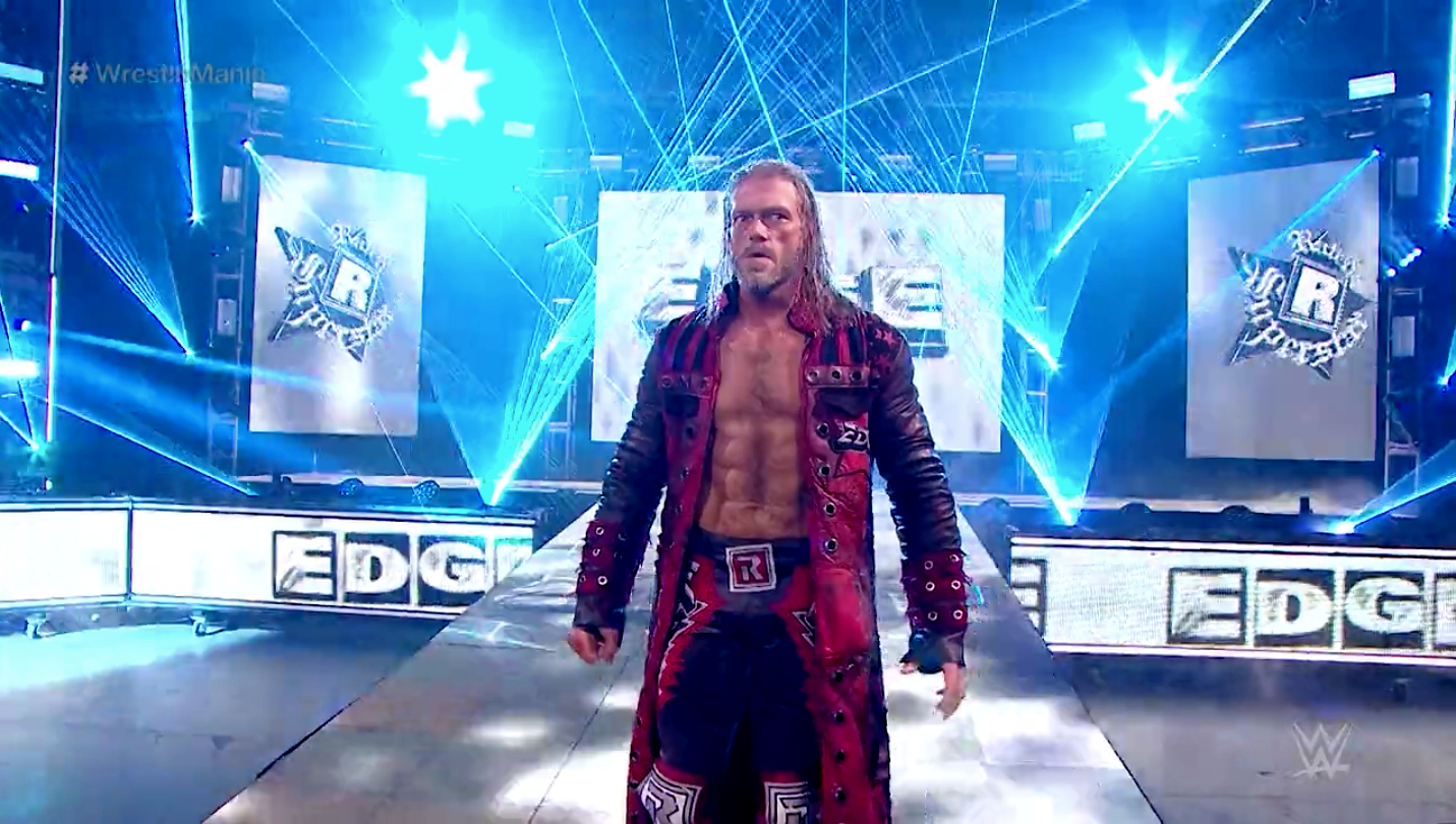 wwe edge wrestlemania entrance