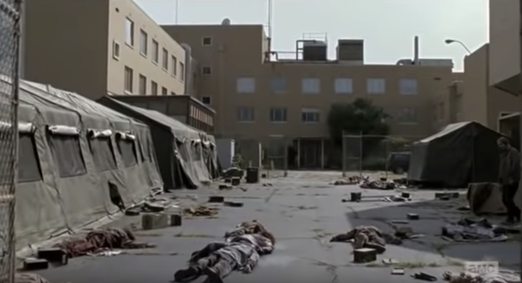 the walking dead hospital doors building set