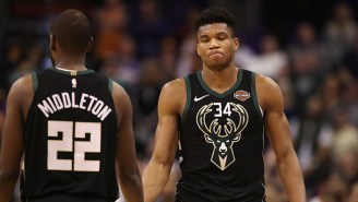 Giannis And Khris Middleton Can’t Do Shooting Workouts Because Neither Have Hoops At Home