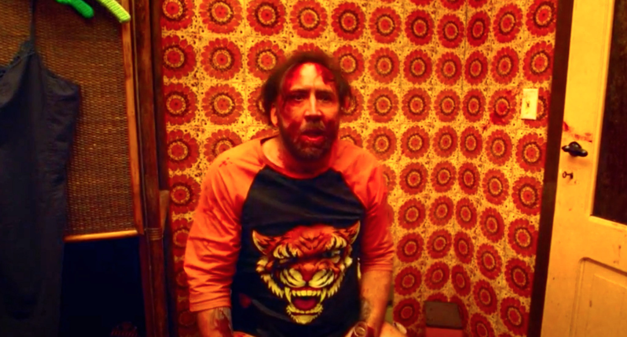 Nicolas cage hot sale mandy tiger shirt