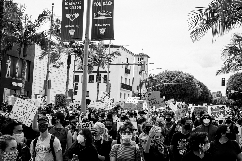 Scenes From The George Floyd Protest In Los Angeles