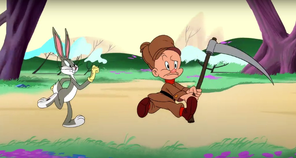 Looney Toons Wood Elmer Fudd Windmill running legs