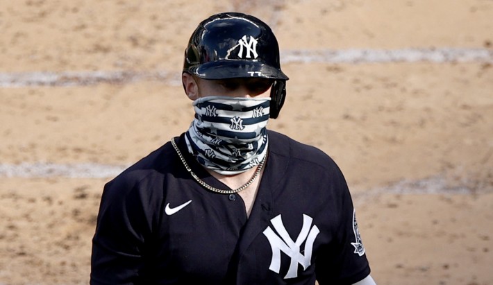 Clint Frazier And Didi Gregorious Jacked Home Runs While Wearing Masks