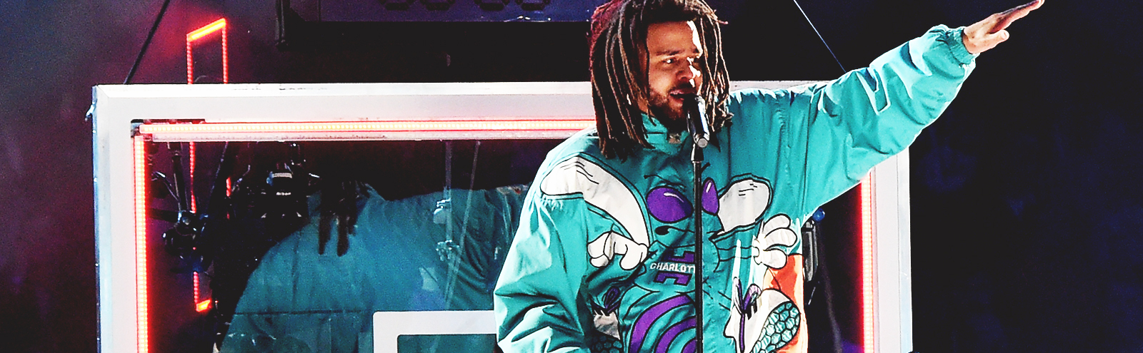 charlotte hornets starter jacket j cole