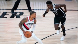 Damian Lillard Led The Blazers To A 134-133 Win Over The Nets To Clinch A Spot In The Play-In