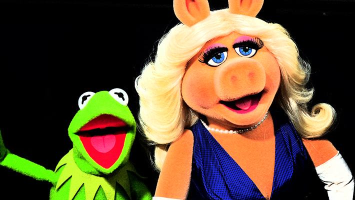 The Muppets — Miss Piggy hitches a ride in The Muppet Movie.