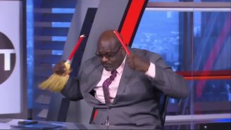 Shaq Wouldn’t Stop Breaking Brooms On ‘Inside The NBA’
