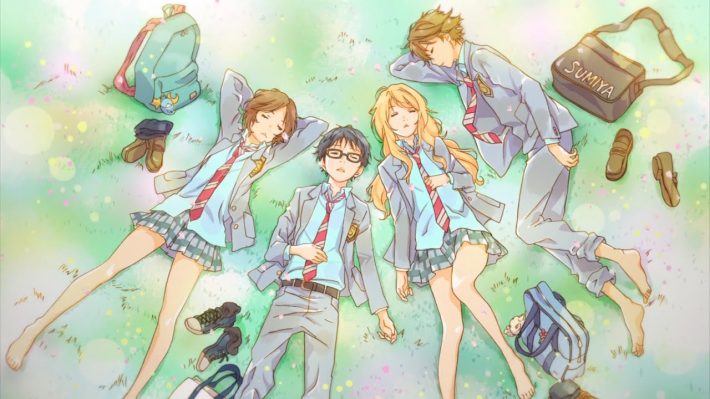 Your Lie In April the anime is gone now in Netflix, Oct 9 was the