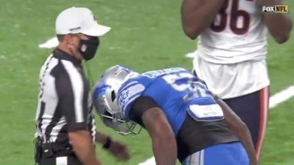 Jamie Collins Got Ejected From Lions-Bears For Gently Headbutting The Referee