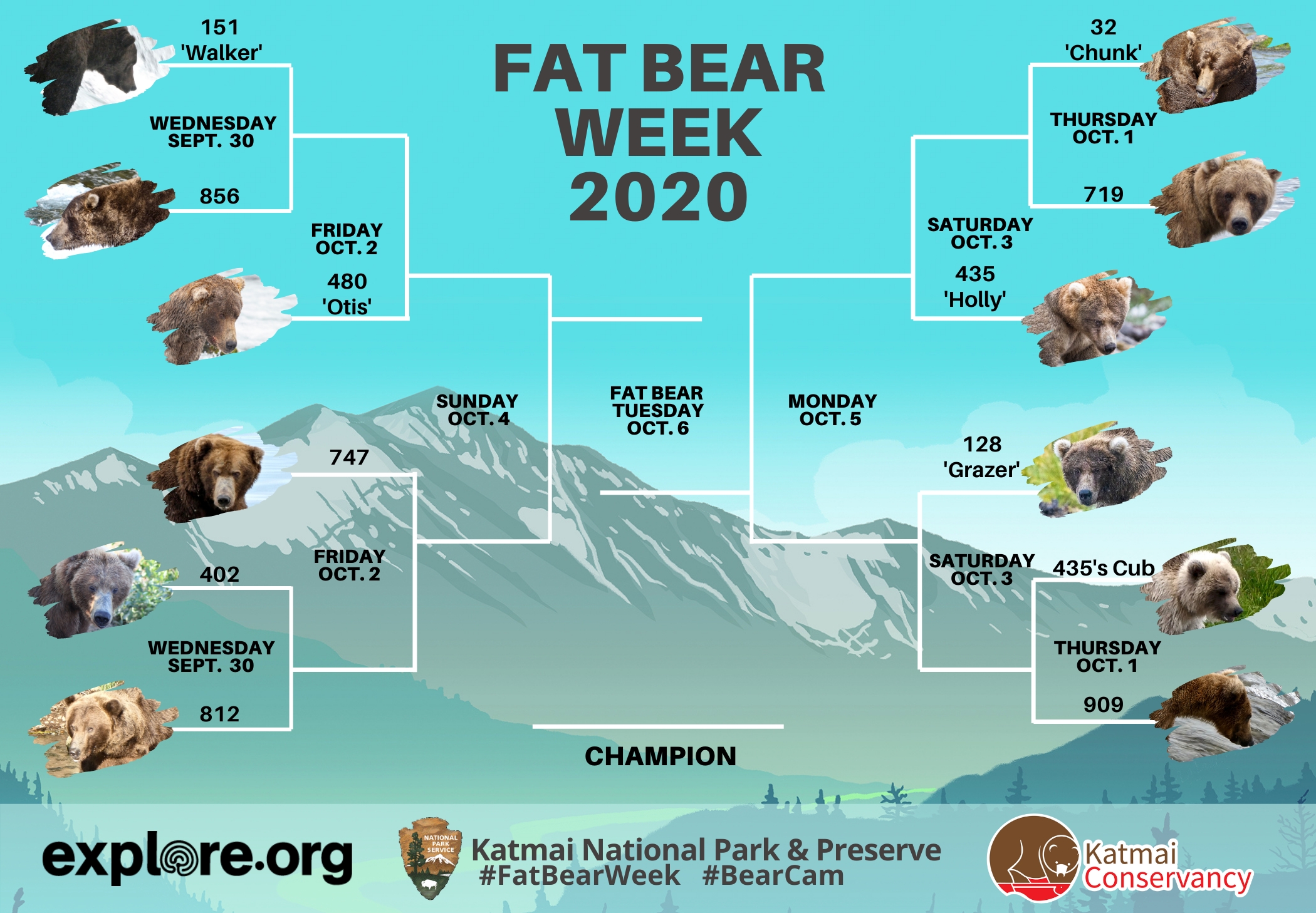 Let Fat Bear Week Give You The BracketPicking Fix You Missed In 2020