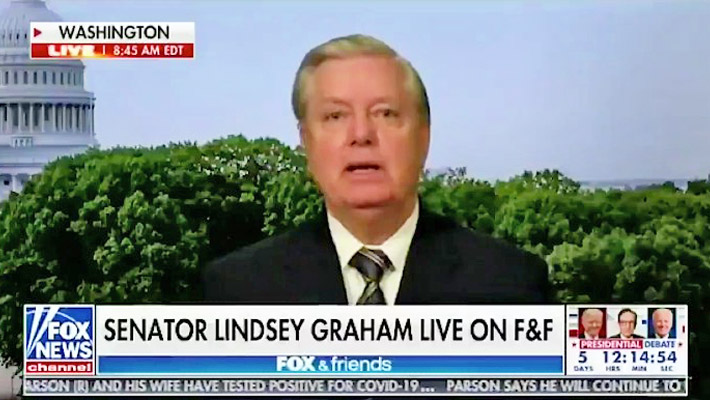 Lindsey Graham Looks Like He Might Cry Begging For Money On Fox News 