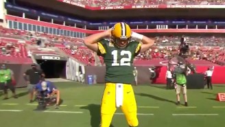 Aaron Rodgers Broke Out A ‘Key + Peele’ Celebration For A Touchdown That Didn’t Count