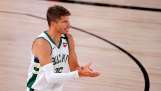 Kyle Korver Pulled A Ron Burgundy During An April’s Fools Teleprompter Goof