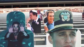 Texas Put A Bunch Of Cutouts Of Matthew McConaughey In Its Stadium For Saturday’s Game Against TCU