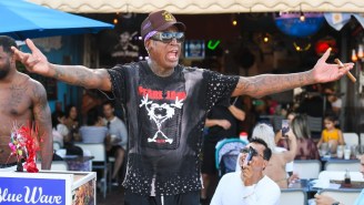 Watch Dennis Rodman Rip Open Shoe Boxes With Incredibly Chaotic Energy