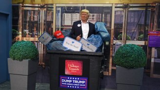 Madame Tussaud’s In Berlin Has Put Their Trump Wax Figure In The Trash In Case He Doesn’t Win
