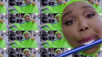 Lizzo Plays The Flute In A Green Screen Bodysuit On ‘The Eric Andre Show’