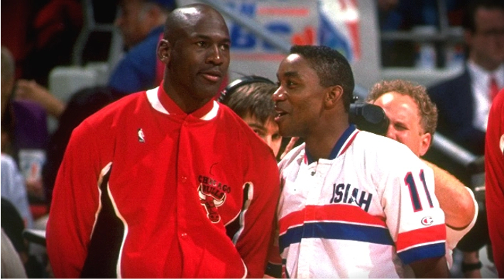 Isiah thomas hot sale michael jordan