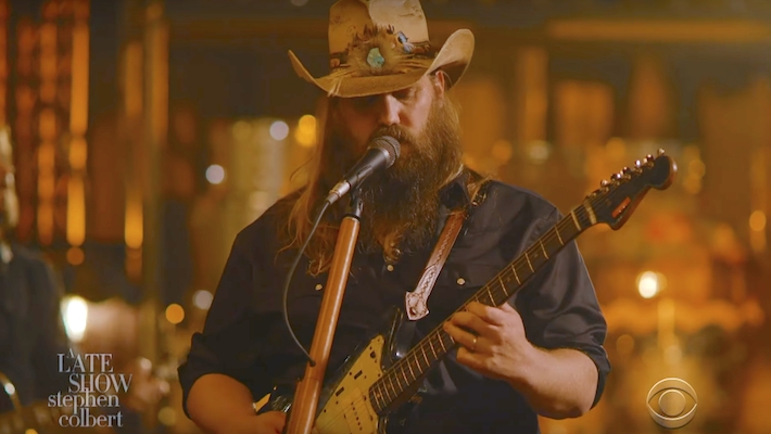 Chris Stapleton Sings 'Devil Always Made Me Think Twice' On 'Colbert'