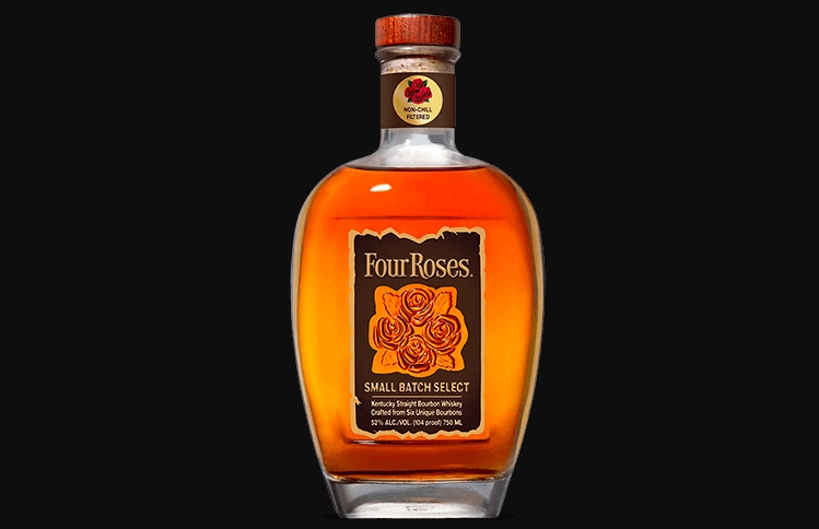 Four Roses Small Batch Kentucky Bourbon with Rose Ice Molds