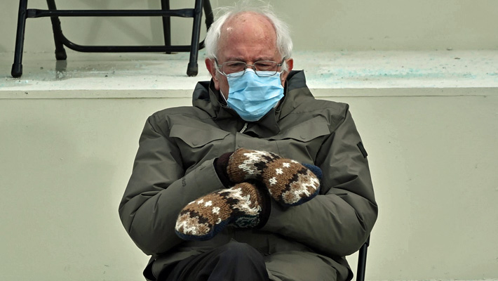 Bernie Sanders And His Mittens At Inauguration Are A Whole Damn Mood