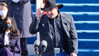 The Far-Right Is Big Mad At Garth Brooks’ Big Belt Buckle For Performing At Joe Biden’s Inauguration