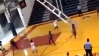 A High School Basketball Hoop Getting Ripped Down Looked Straight Out Of ‘Final Destination,’ And The Internet Agrees