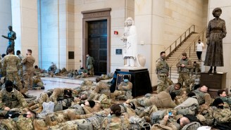 National Guardsmen Protecting The Capitol Are Being Forced To Sleep In Parking Lots And People Are Outraged