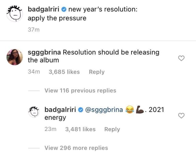 Rihanna on X: new year's resolution: apply the pressure