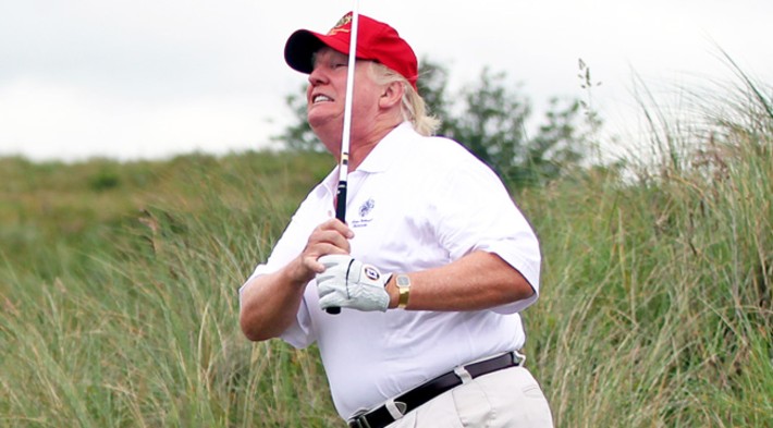 Trump a juré qu’il n’avait pas triché au golf après avoir battu le champion