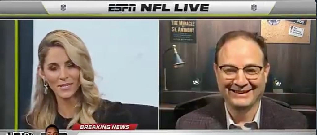 Woj Was Giddy To Break The James Harden Trade On Espn S Nfl Live