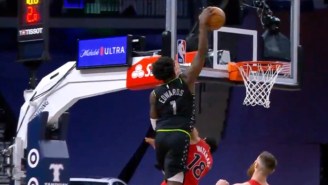 Basketball Fans Melted Down After Anthony Edwards Bodied Yuta Watanabe With The Most Violent Dunk Of The Season