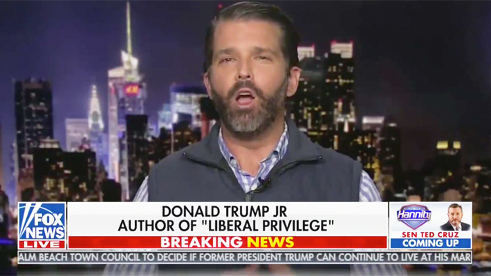 Don Jr. Amped Up As Hell And Barely Coming Up For Air During Wild Rant