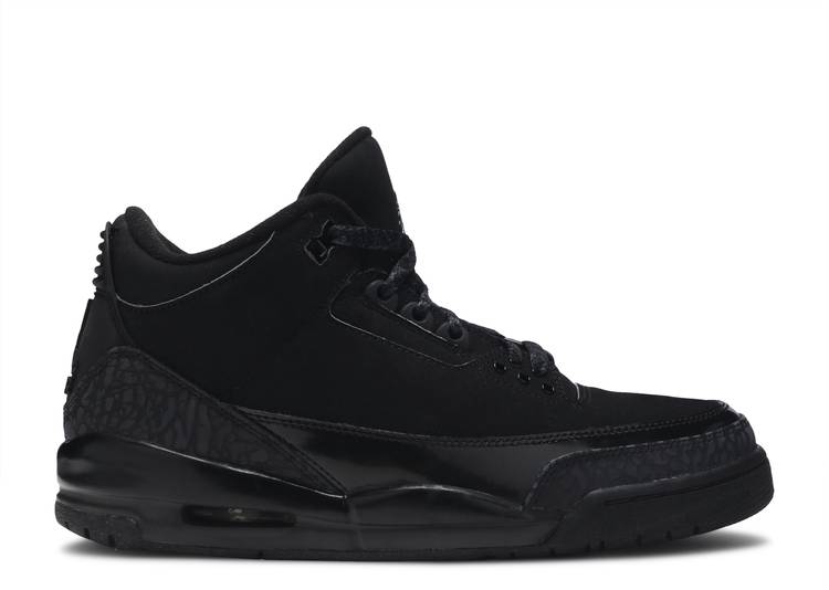 black jordan 3s