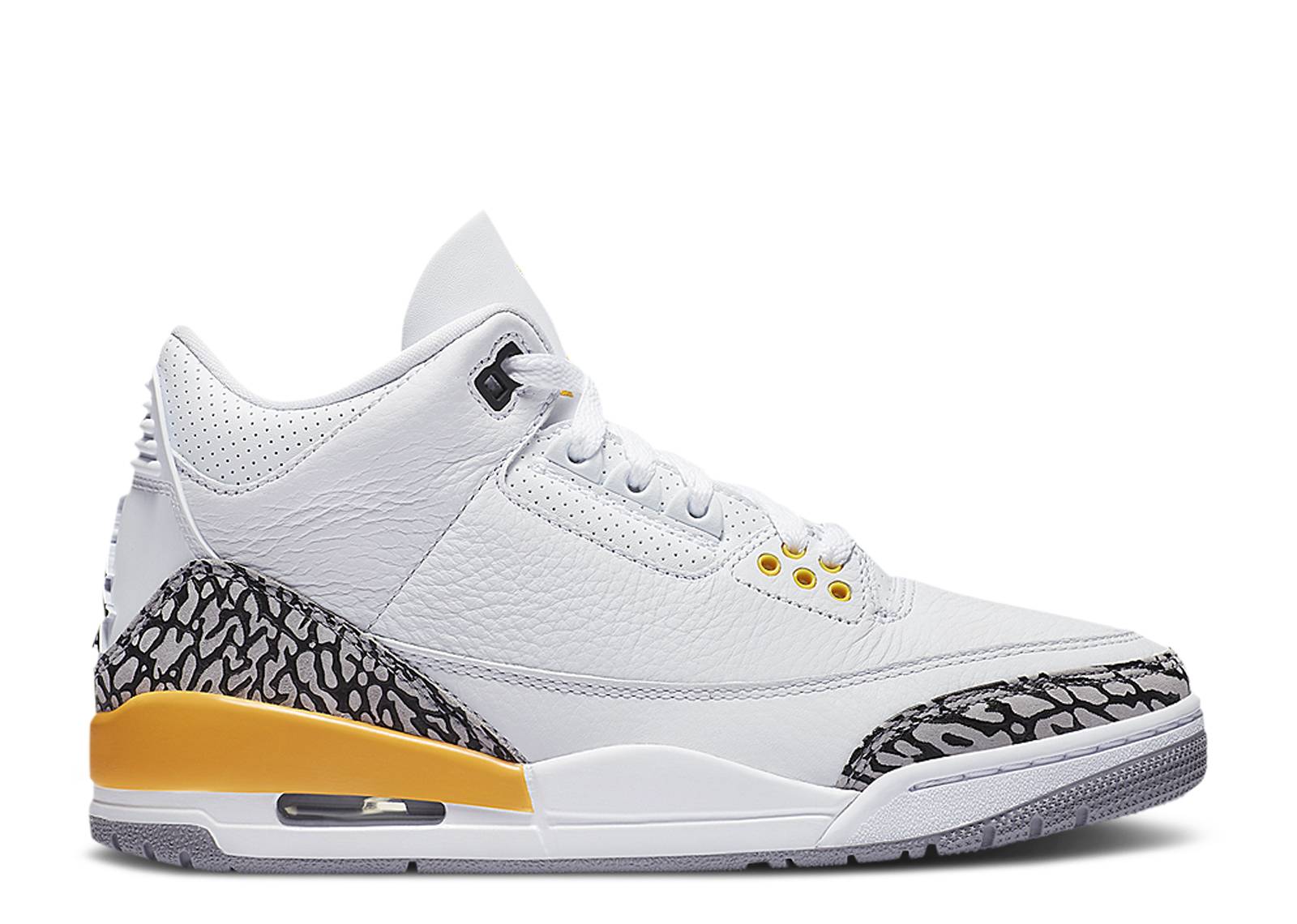 air jordan 3 white yellow