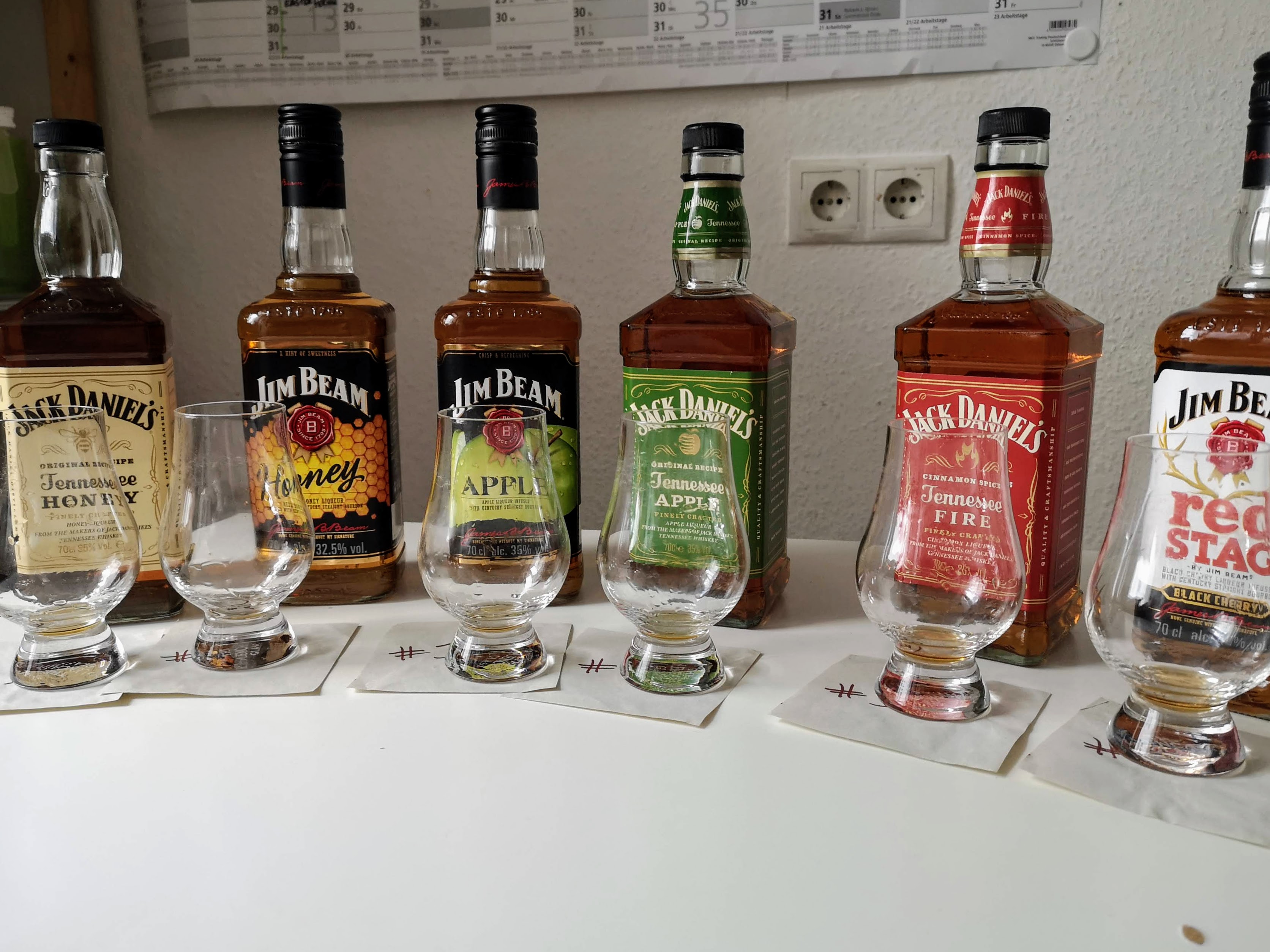 Flavored Whiskey Blind Taste Test -- Jim Beam Vs. Jack Daniels