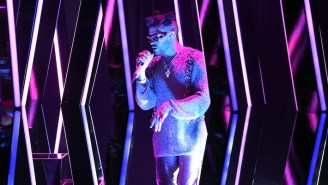 Bad Bunny And Jhay Cortez Give A Neon-Colored Performance Of ‘Dákiti’ At The 2021 Grammys