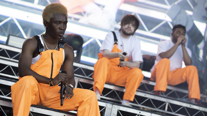 Orange 2024 jumpsuit brockhampton