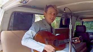Buck Meek Plays Acoustic Tunes In The Back Of A Van For His Tiny Desk Concert