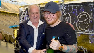 Ed Sheeran Tearfully Performed A New Song At A Memorial For Australian Music Icon Michael Gudinski