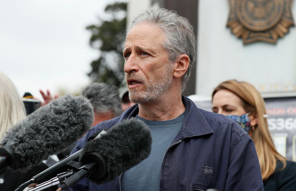 Jon Stewart And Members Of Congress Hold News Conference On Benefits For Veterans Exposed To Burn Pits